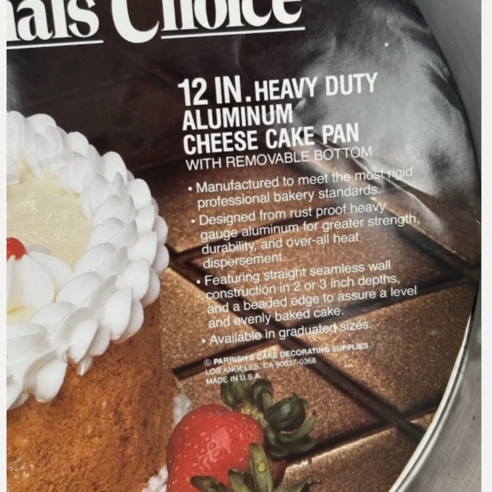 Vintage New Magic Line Cheese Cake Pan Aluminum Round 12